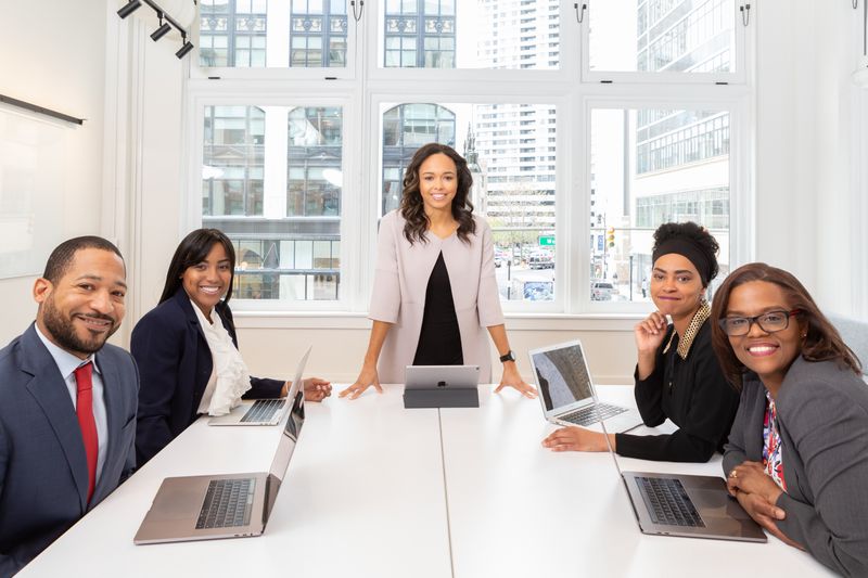 a business team