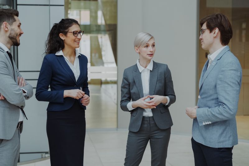 a group of young professionals